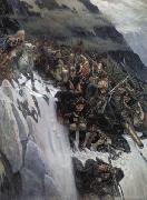 Vasily Surikov March of Suvorov through the Alps Spain oil painting artist